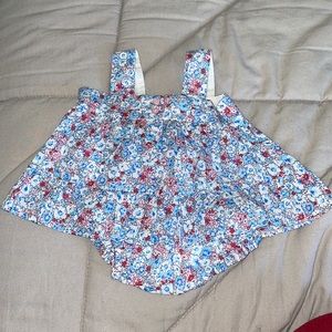 Baby floral tank top set